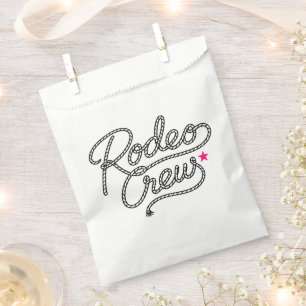 Weißes Letztes Rodeo Junggesellinnen-Abschiedspart Geschenktütchen