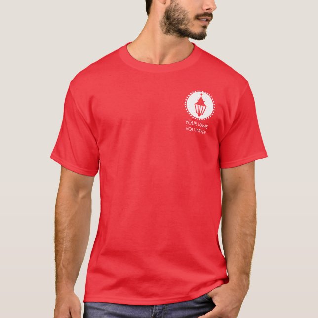 Weißes Leuchtlogo T-Shirt (Vorderseite)