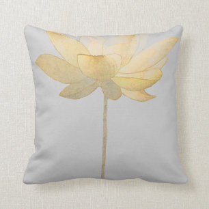 Weißes Lotus-Kissen Kissen