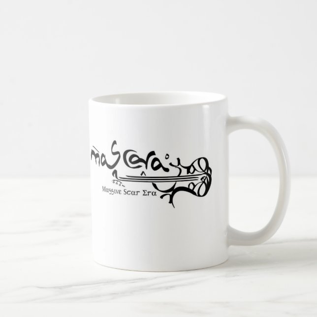 Weißes Mag Kaffeetasse (Rechts)