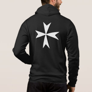 Weißes Malteserkreuz, St. John, maltesische Flagge Hoodie