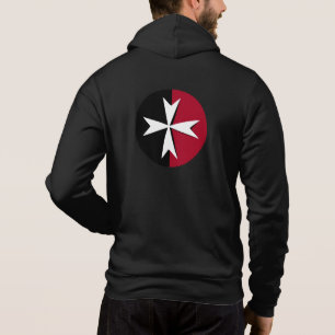 Weißes Malteserkreuz, St. John, maltesische Flagge Hoodie