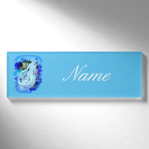 Weißes Meerjungfrau Thunder_Cove Namenschild