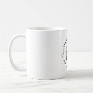 Weißes minimalistisches QR   Sauberes modernes Ges Kaffeetasse