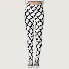 Weißes Minischwein ganz über Druck-Leggings Leggings