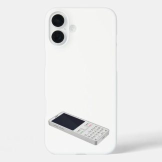 Weißes Mobiltelefon iPhone 16 Plus Hülle