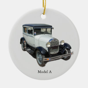 Weißes Modell A Keramik Ornament
