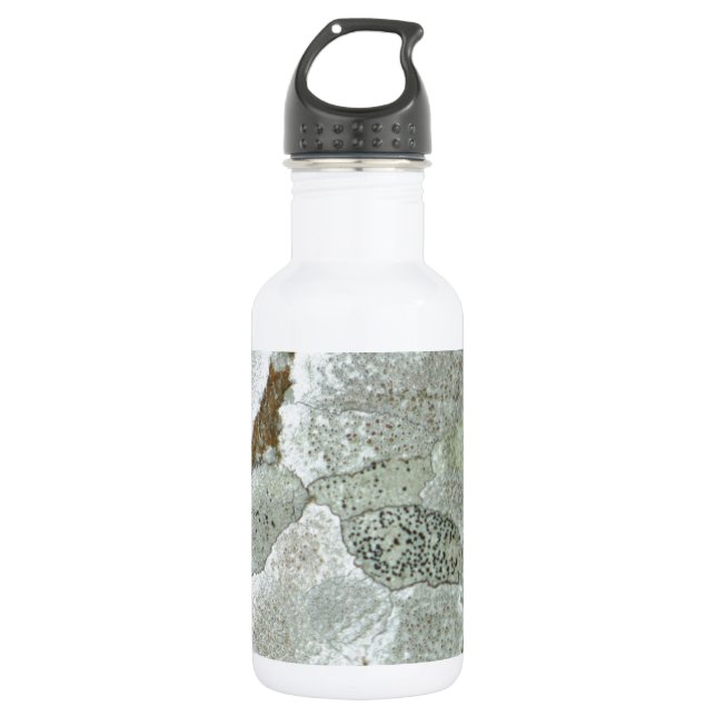 Weißes natürliches Muster Trinkflasche (Vorderseite)