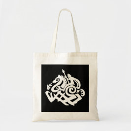 Weißes Odin, das Sleipnir Taschen-Tasche reitet Tragetasche