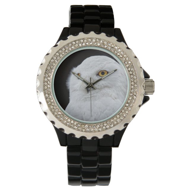 Weißes Ohr Armbanduhr (Vorderseite)