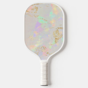 weißes Opalfoto Pickleball Schläger