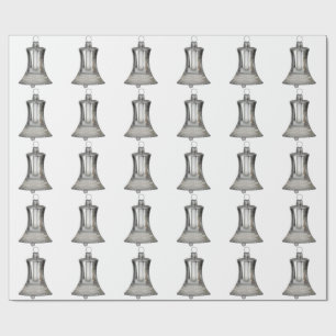 Weißes Papier für die Silber-Glocke Geschenkpapier