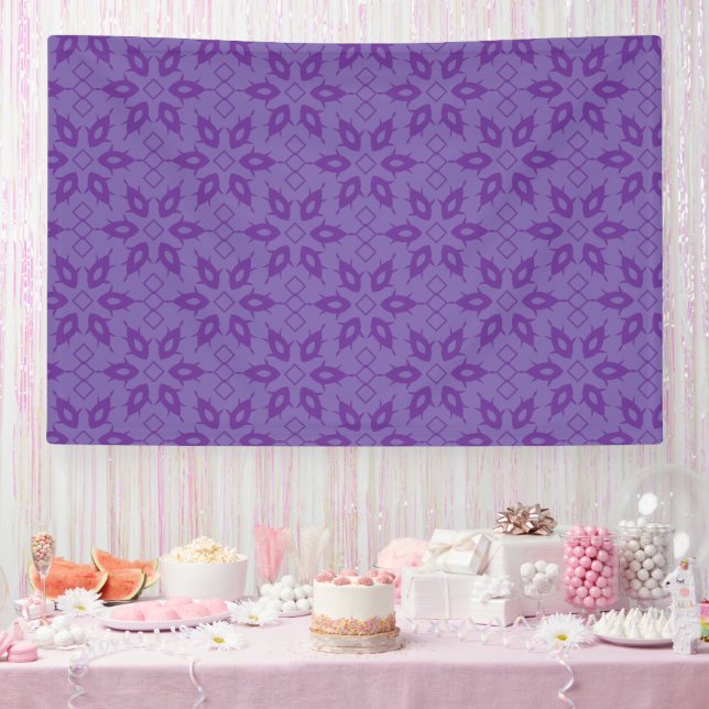 Weißes Papier mit wiederholendem Muster Banner (Party)