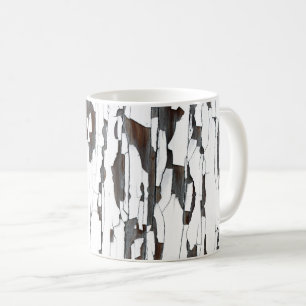 Weißes Peeling Kaffeetasse