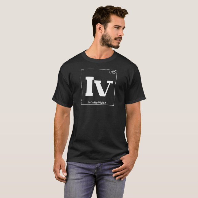 Weißes Periodensystem-unbegrenzte Vision T-Shirt (Vorne ganz)