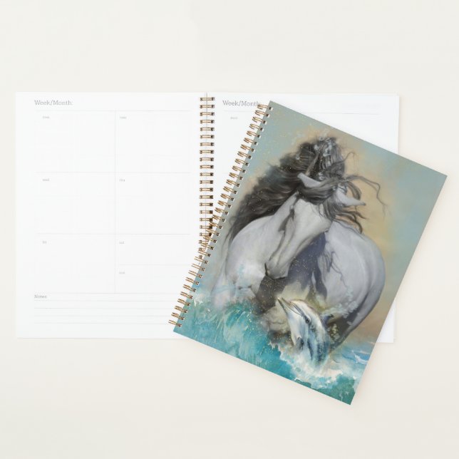 Weißes Pferd Andalusisches Pferd - Kalender, Plane Planer (Anzeige)