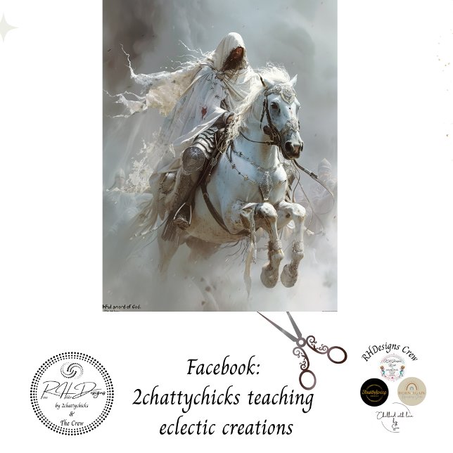 Weißes Pferd der Apokalypse Seidenpapier (Von Creator hochgeladen)