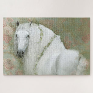 Weißes Pferd - Puzzle