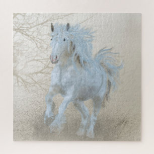 Weißes Pferd - Puzzle