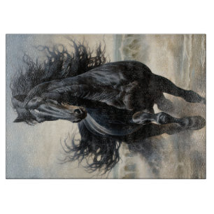 Weißes Pferd Schneidebrett