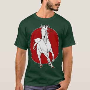 Weißes Pferd T-Shirt