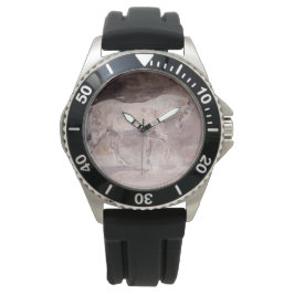 Weißes Pferd (von Eugene Delacroix) Armbanduhr