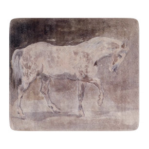 Weißes Pferd (von Eugene Delacroix) Schneidebrett