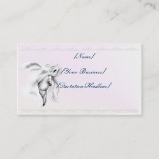 Weißes Pferdekopf profilecard_business_horizonta… Visitenkarte