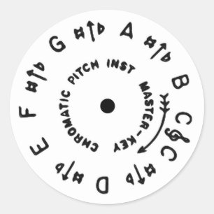 Weißes Pitchrohr Runder Aufkleber