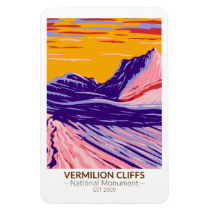 Weißes Pocket für das Nationaldenkmal von Vermilio Magnet