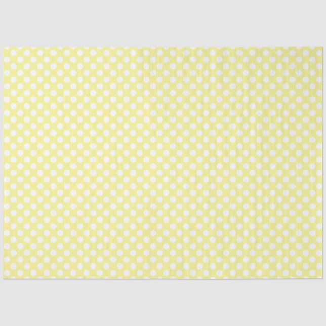 Weißes Polka-Dot-Papier Seidenpapier (Vorderseite)