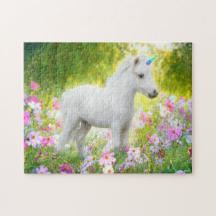 Weißes Pony Einhorn