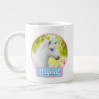 Weißes Pony Einhorn