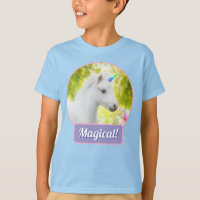 Weißes Pony Einhorn