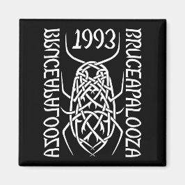 Weißes Print Square Magazin Magnet