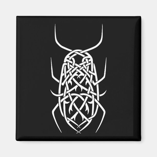 Weißes Print Square Magazin Magnet (Vorne)