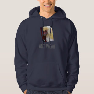 Weißes Pudel-Porträt-Kunst-Abnutzungs-Sweatshirt Hoodie