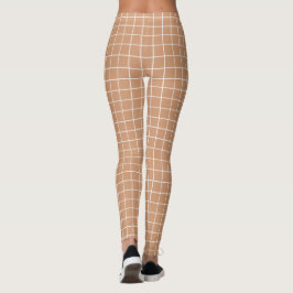 Weißes Quadrat, benutzerdefinierte Hintergrundfarb Leggings
