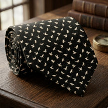 Weißes Raben-Vogel-Muster – Gothic-Geschenk für de