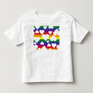 Weißes Rainbow-T-Shirt Kleinkind T-shirt