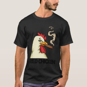 Weißes rauchendes Hühnchen T-Shirt