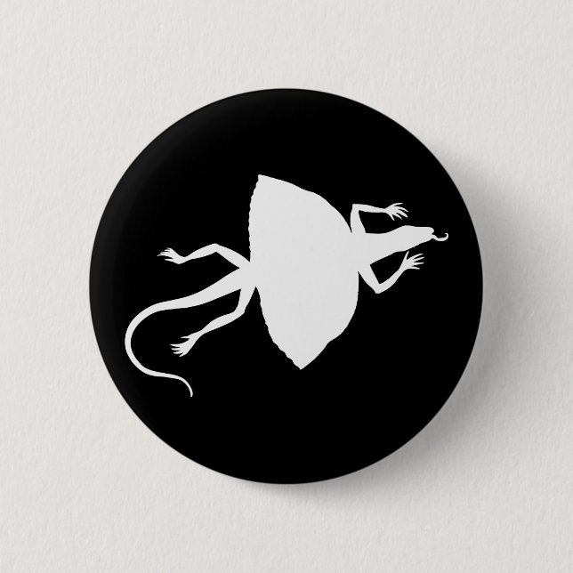 weißes Reptil Button (Vorderseite)