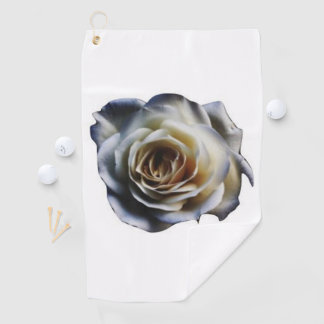 Weißes Rosen-Golf-Tuch Golfhandtuch