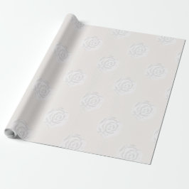 Weißes Rosen-Verpackungs-Papier Geschenkpapier