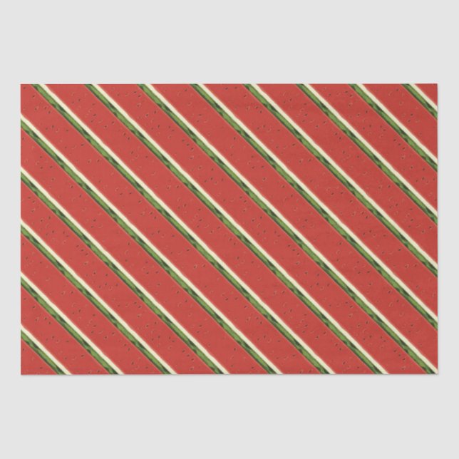 Weißes rotes Wasserfarbenpapier Wassermelone Tissu Seidenpapier (Vorderseite)