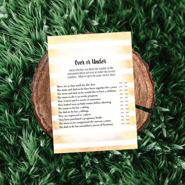 Weißes Sonnengelb unter Kinderduschenspiel Einladung (Von Creator hochgeladen)