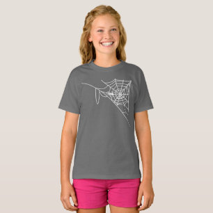 weißes Spinnennetz, Trick oder Tret, Halloween T-Shirt