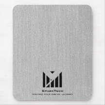 Weißes Stoffmuster Textur Elegante Monogram Logo C