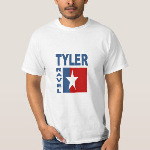 Weißes T-Shirt Mann TYLER TRAVEL TEXAS