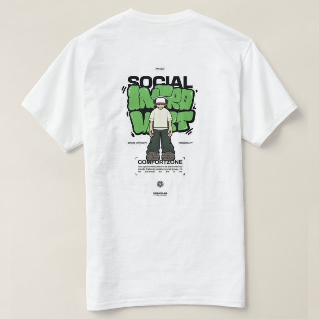 weißes T-Shirt mit Design (Design Rückseite)